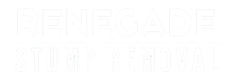 White Logo for Renegade Trunk and Stump Removal
